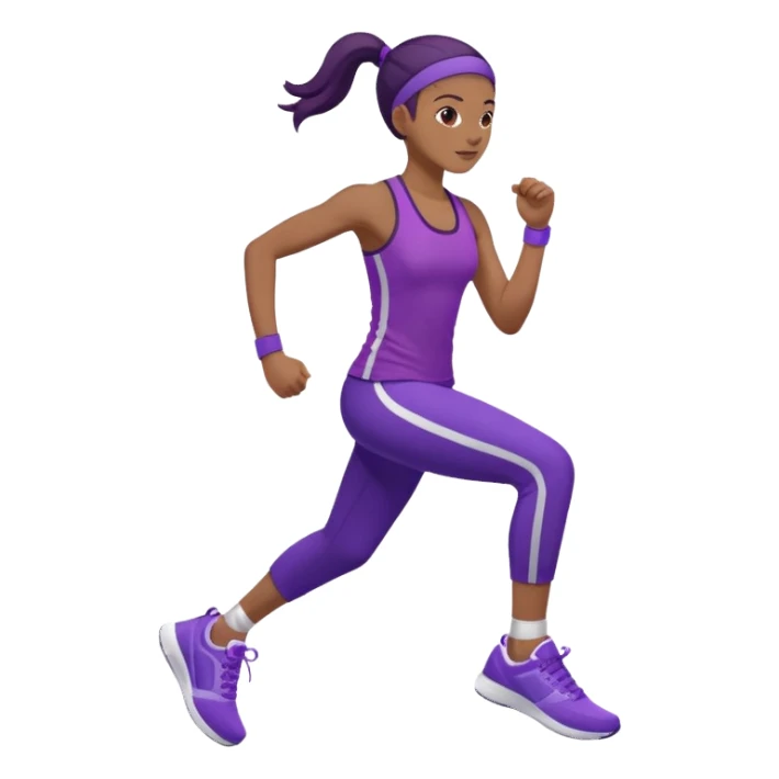 purple sneakers aerobic sticker