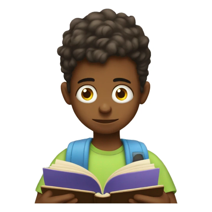 kid with adhd saying oh look a bird while reading a book sticker