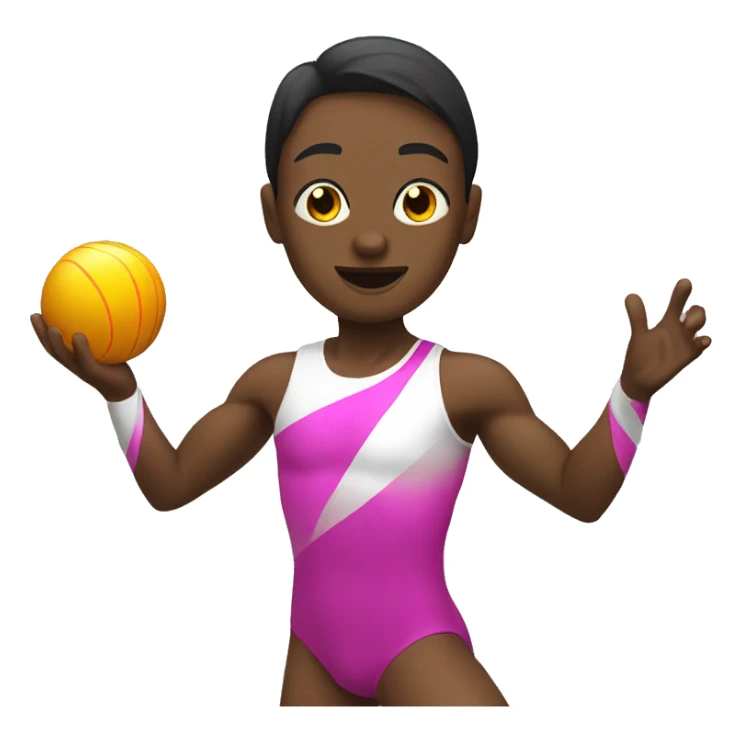 Rhitmic Gymnast with ball sticker