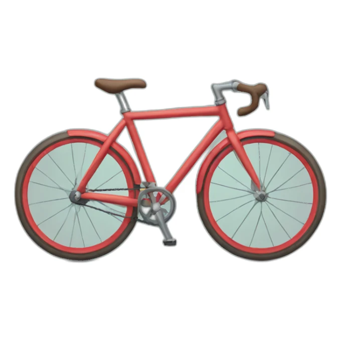 bicycle with human feet sticker