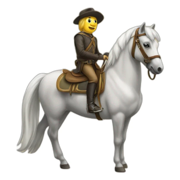 Tortu sur un cheval sticker