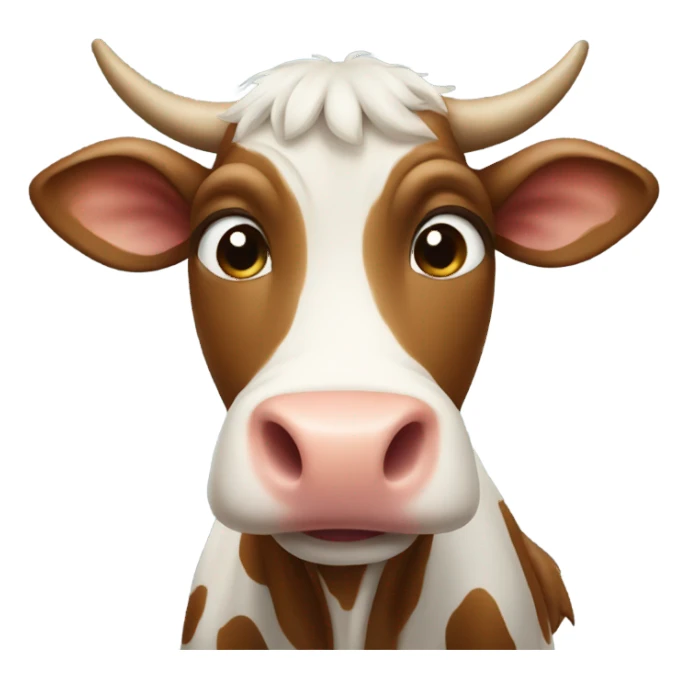 Cow happy sticker