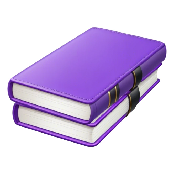 Purple books sticker