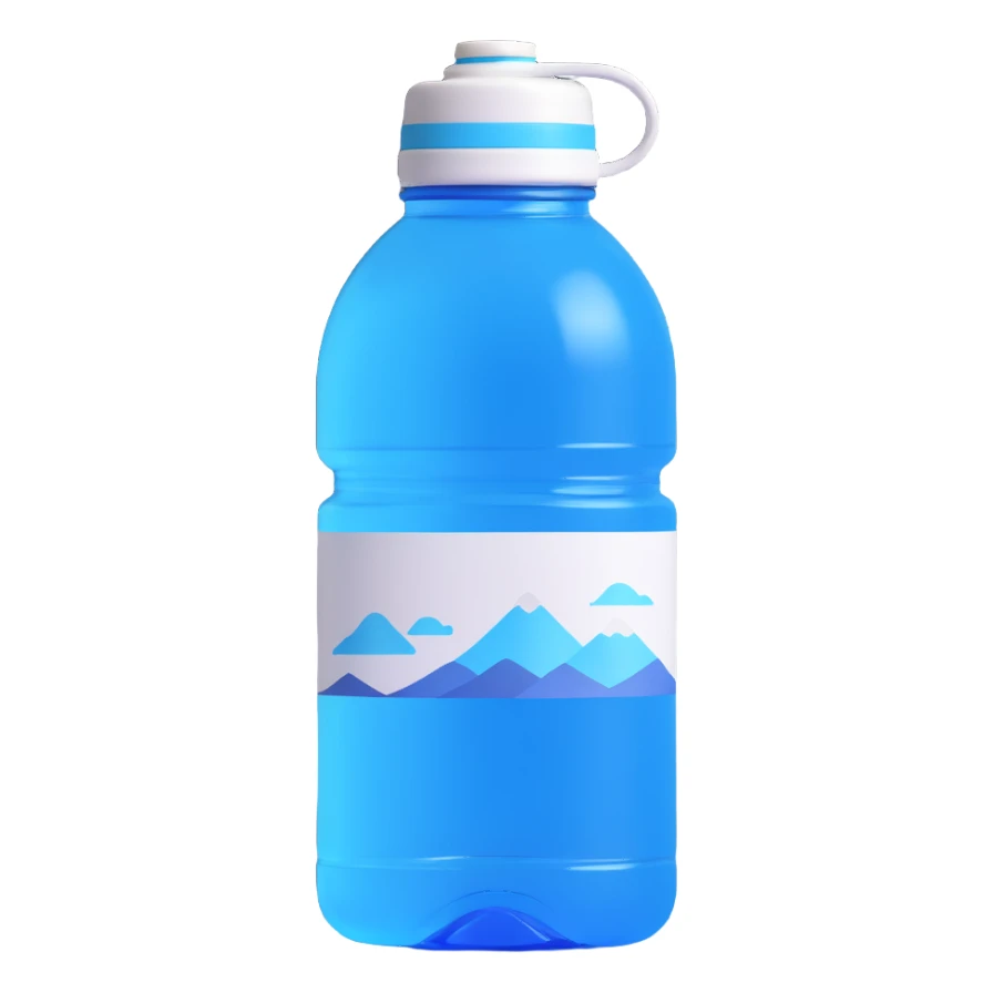 Fuji water bottle sticker
