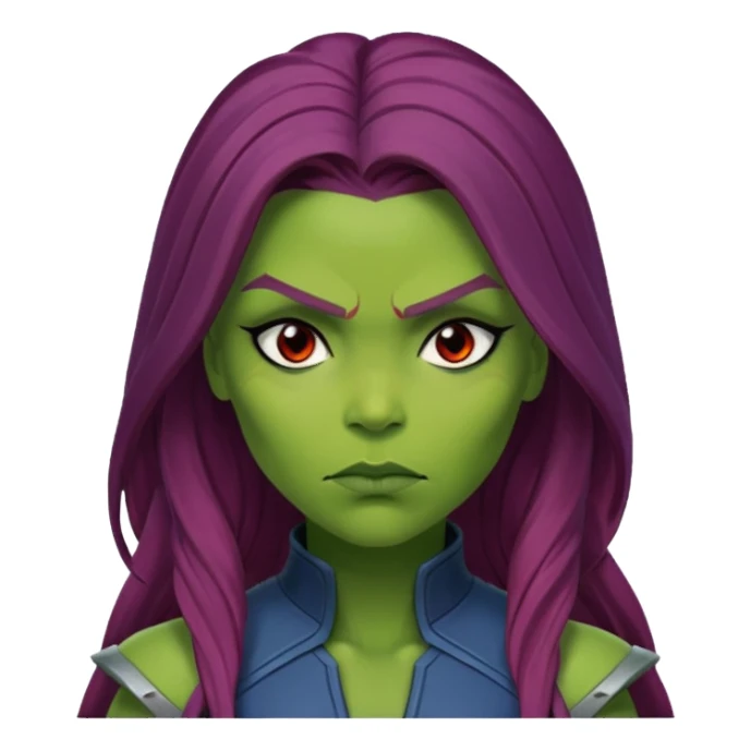 Gamora marvel character face only

 sticker