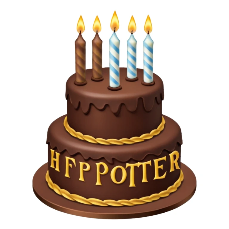 Harry Potter birthday cake sticker