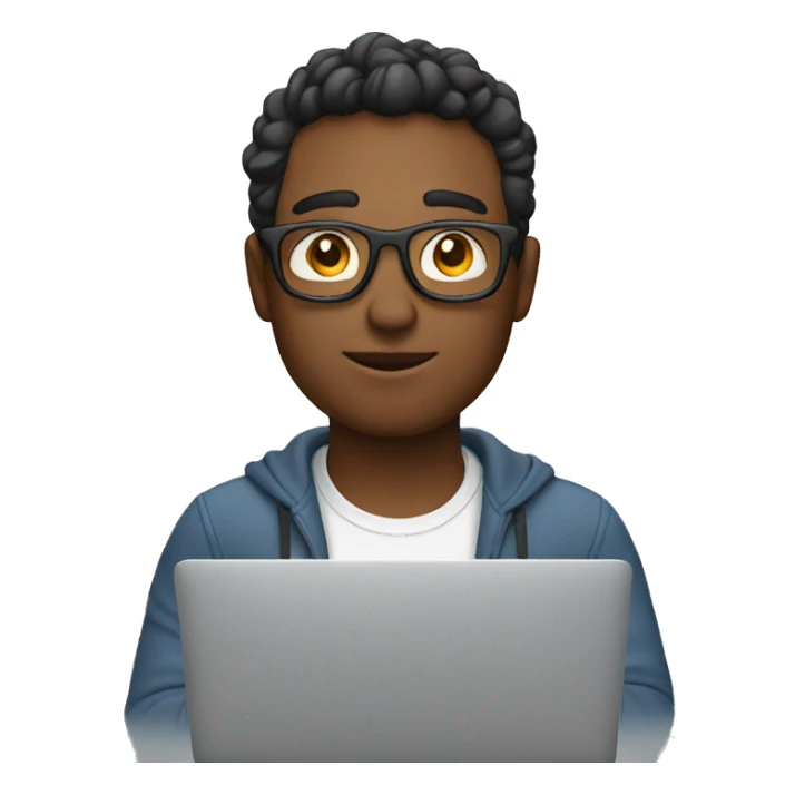 Freelancer with macbook working sticker