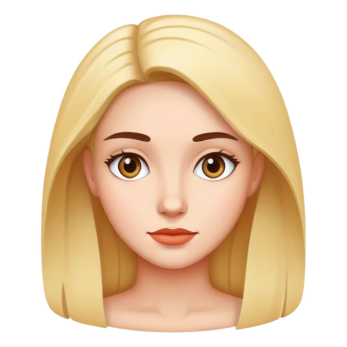 Woman with a blick sticker