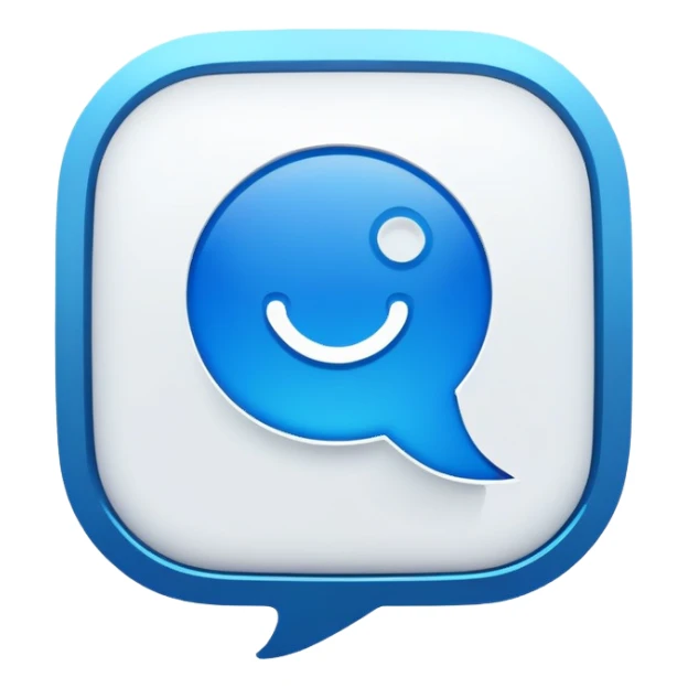 Instagram message bubble with AI assistant icon, social media DM helper sticker