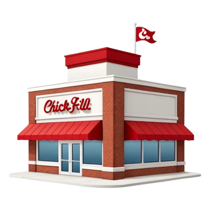 Chick-fil-a building sticker
