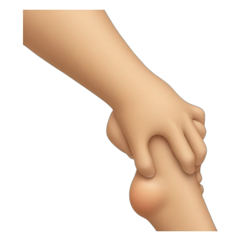 arm is touching leg sticker