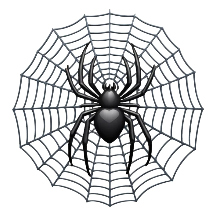 Make the I love u using spider web emoji 

 sticker