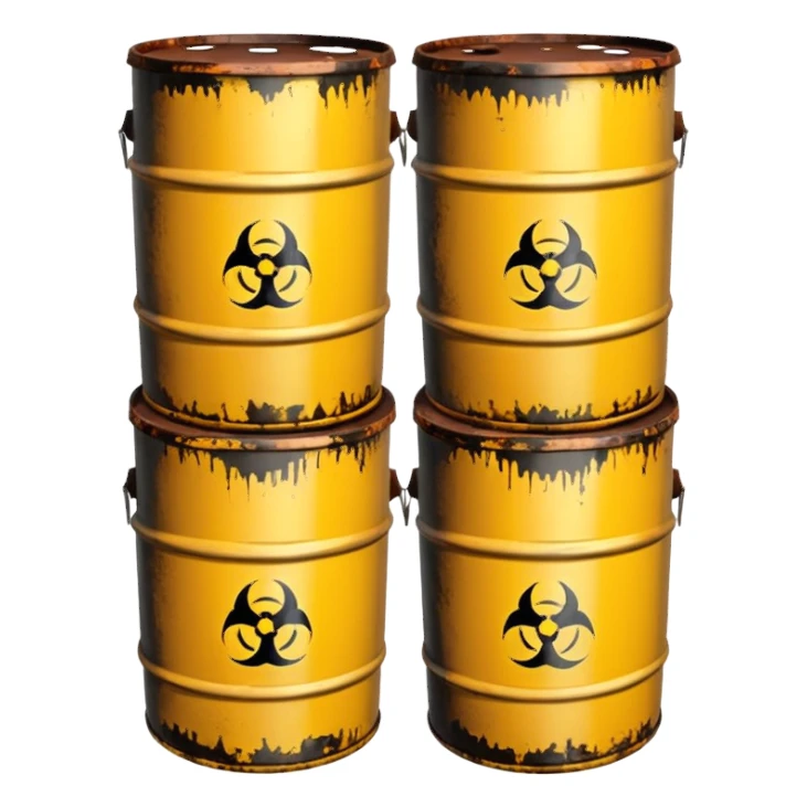 Chemical x waste barrels sticker