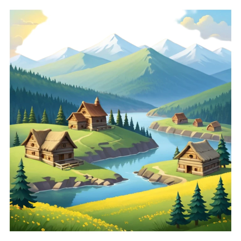 новогодняя елка, вид сверху sticker