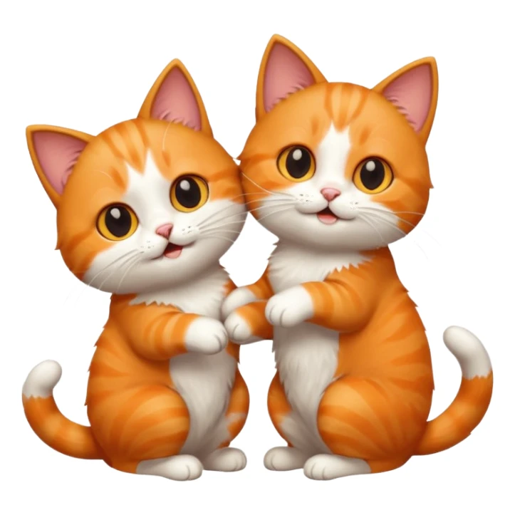 cats playing sticker