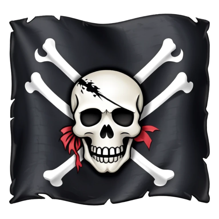 pirate flag sticker