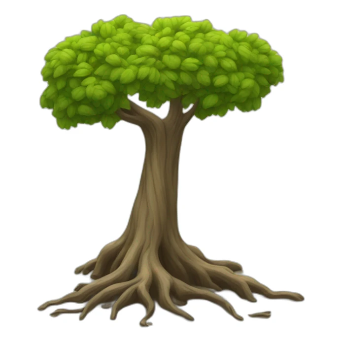 tree with two legs walking sticker