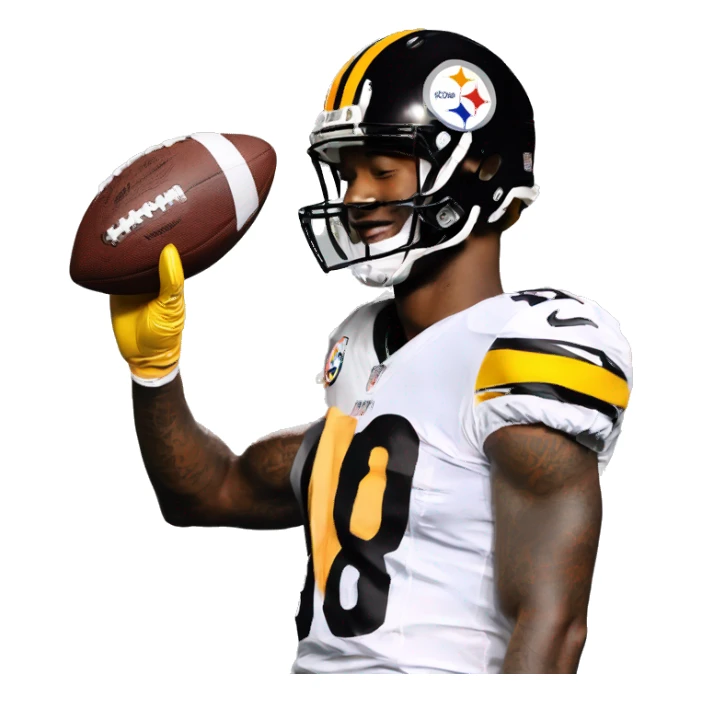 Antonio Brown Dapping up Odell Beckham jr sticker