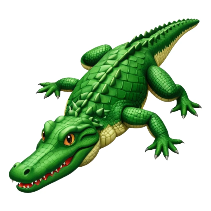 crocodile body shape sticker