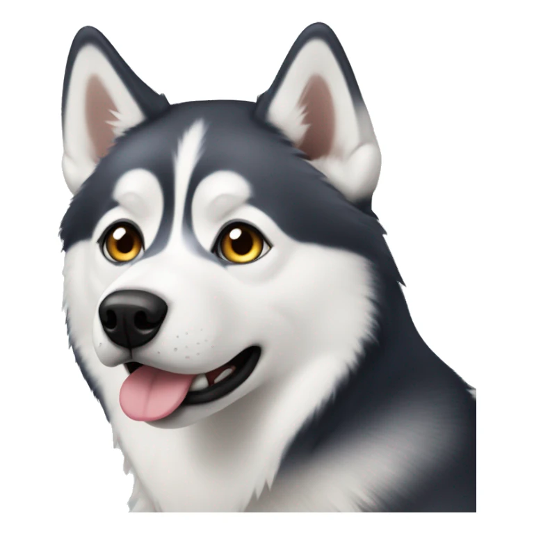 husky with heterochromia sticker