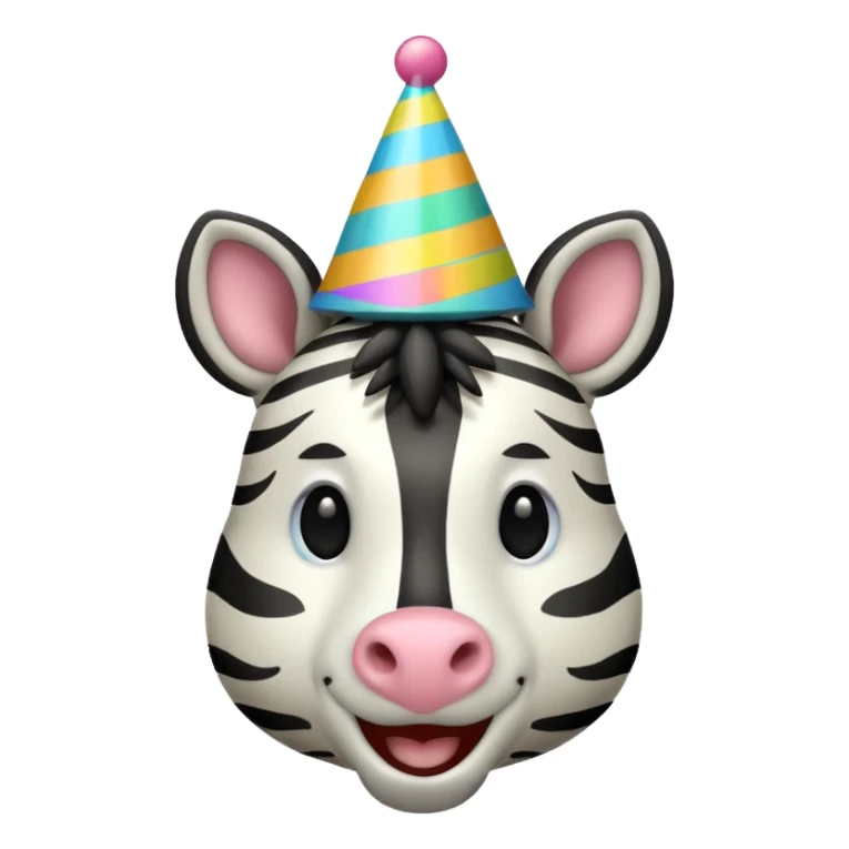 zebra brithday sticker