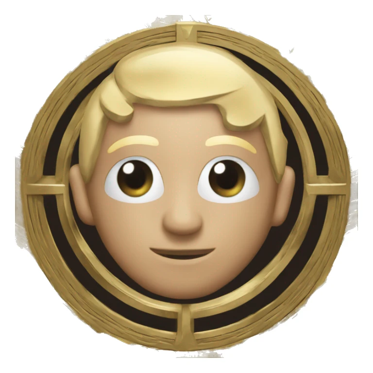 Cryptocurrency with symbols from three major coins sticker