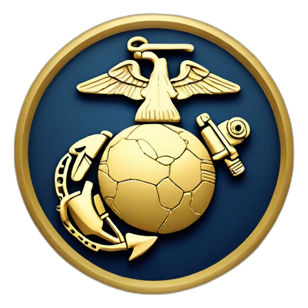 Marine corps logo sticker