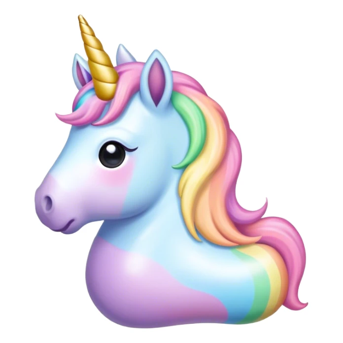 Rainbow pastel unicorn poop sticker