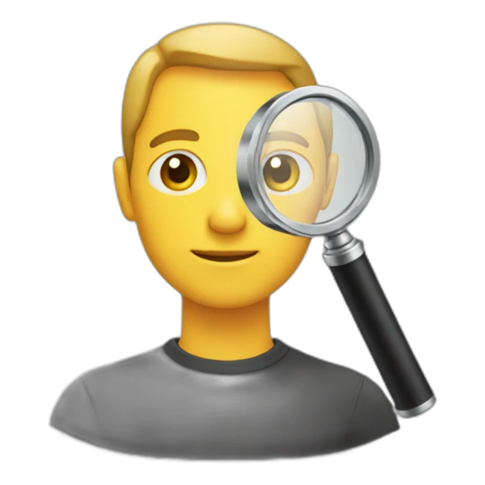 magnifier emoji sticker