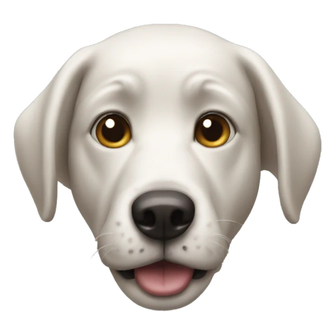 Weird human dog face sticker