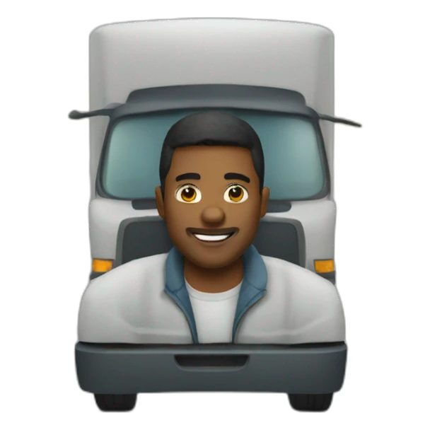 Truck driver sticker