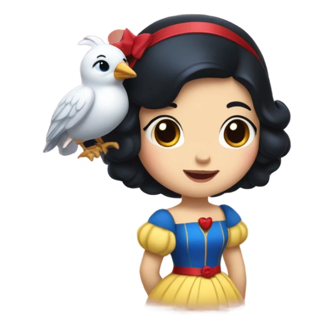 Snow White cute sticker