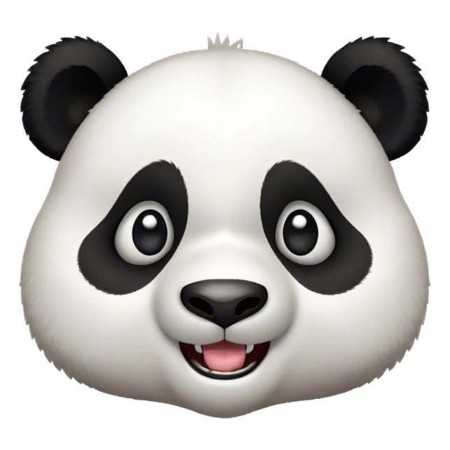 Cinematic Comical Panda Portrait Emoji, Head tilted dramatically with an exaggeratedly amused expression, featuring a striking black and white Fur with a quirky, playful expression and wide, expressive eyes filled with humorous disbelief, Simplified yet hilariously expressive features, highly detailed, glowing with a slightly sassy glow, high shine, dramatic yet playful, stylized with an air of cheeky charm, bright and endearing, soft glowing outline, capturing the essence of a spirited and over-the-top panda, so meme-worthy it feels like it could roll its eyes into internet fame instantly! sticker