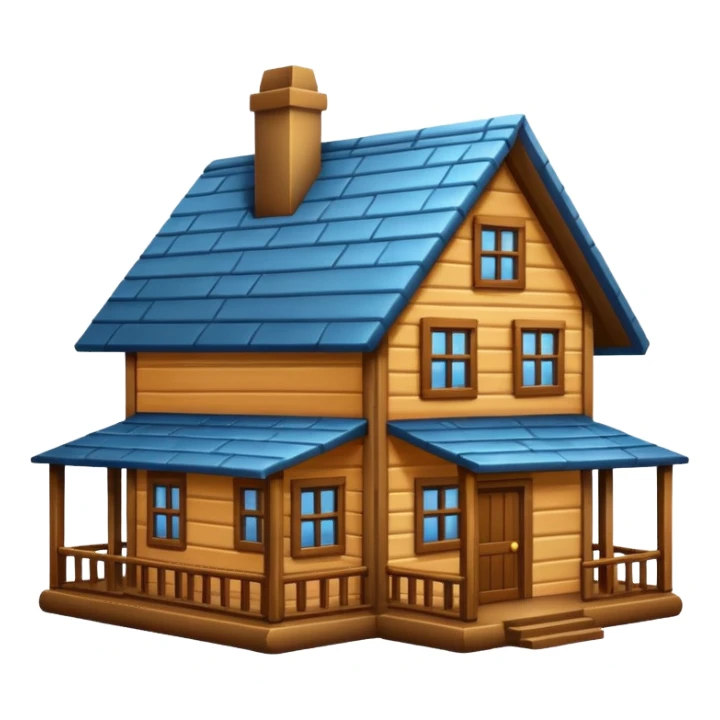 big wood house sticker