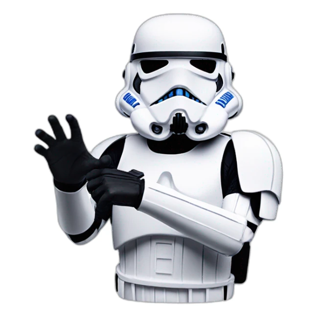 Storm trooper ok hand gesture sticker
