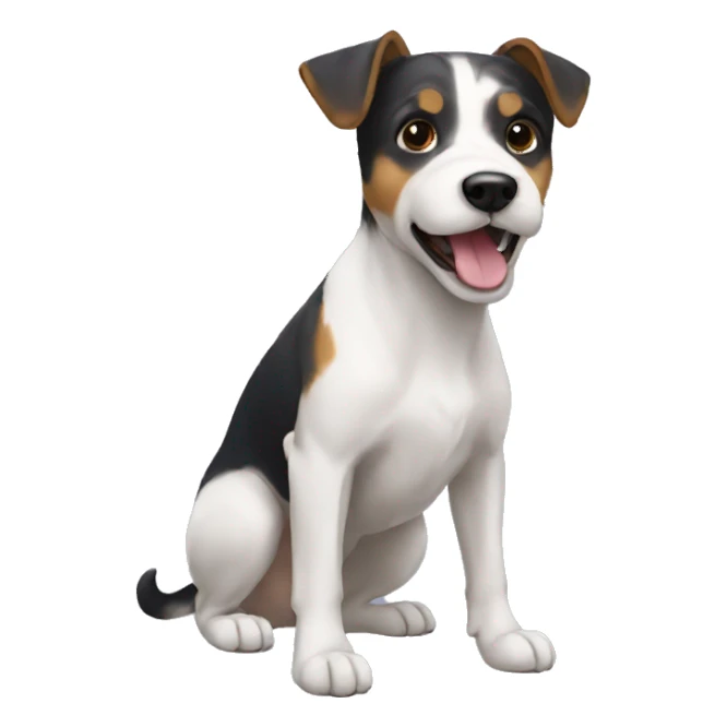 jack rusell terrier tricolor sticker