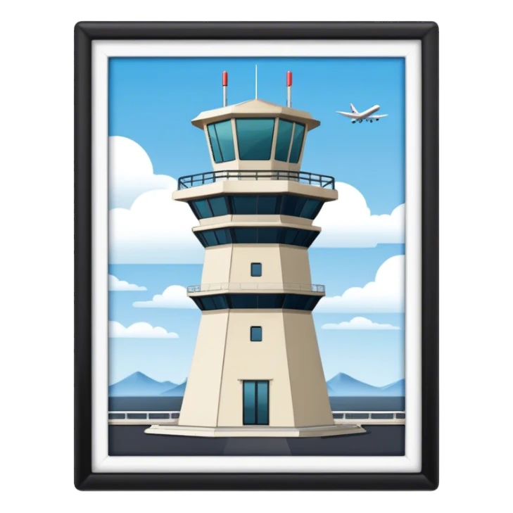 air traffic control tower sticker