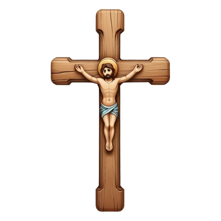 Hand cross  sticker