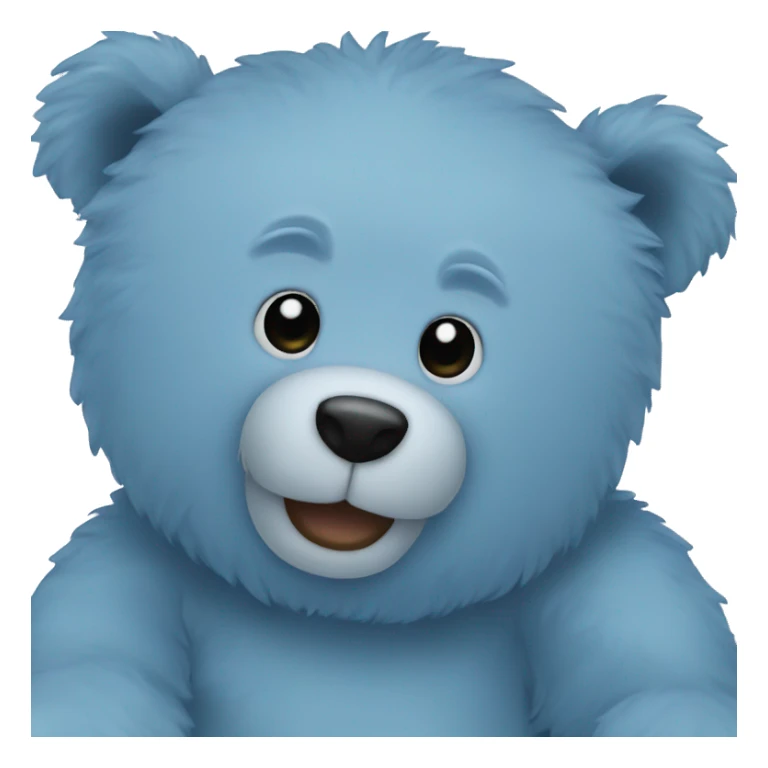blue teddy bear sticker