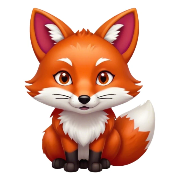 Cinematic Comical Fox Portrait Emoji, Head tilted dramatically with an exaggeratedly amused expression, featuring a striking red Fur with bold white patches and wide, expressive amber eyes filled with playful disbelief, Simplified yet hilariously expressive features, highly detailed, glowing with a slightly sassy glow, high shine, dramatic yet playful, stylized with an air of cheeky mischief, bright and endearing, soft glowing outline, capturing the essence of a spirited and over-the-top fox, so meme-worthy it feels like it could side-eye its way into woodland internet fame instantly! sticker