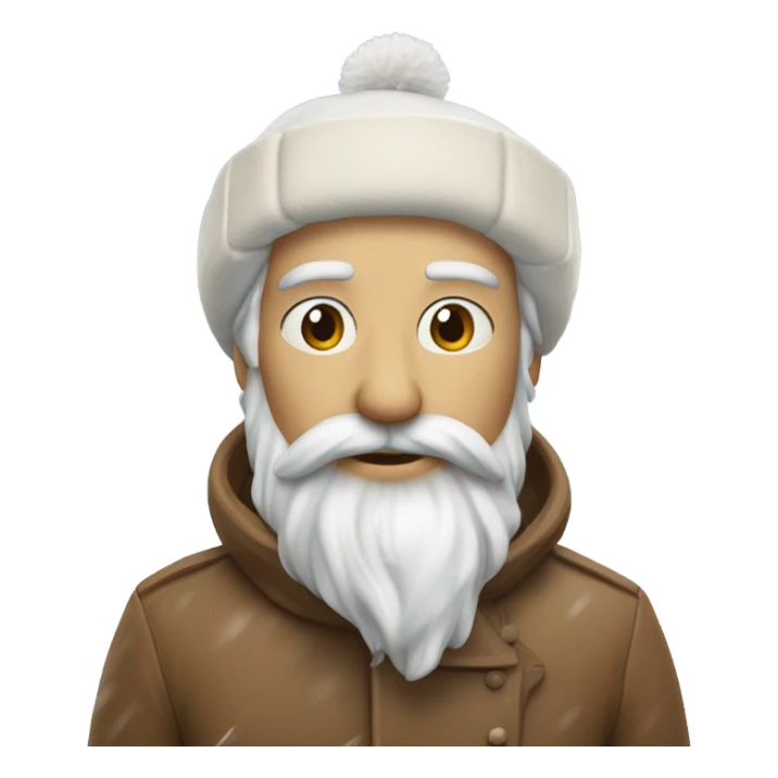 Roux sous la neige sticker