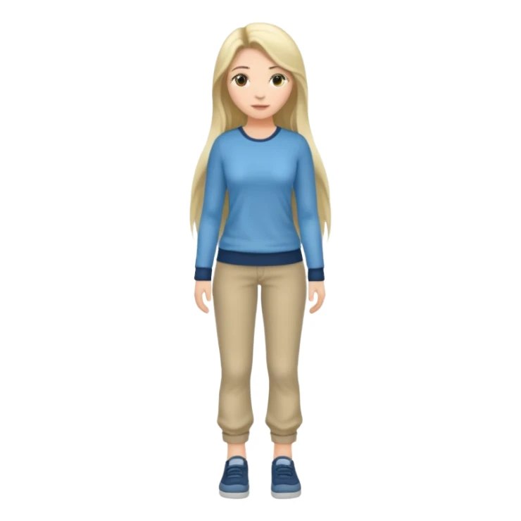 full-body female avatar sticker