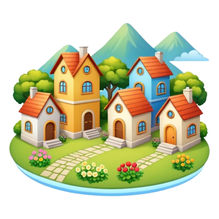 monton de 10 casas  sticker