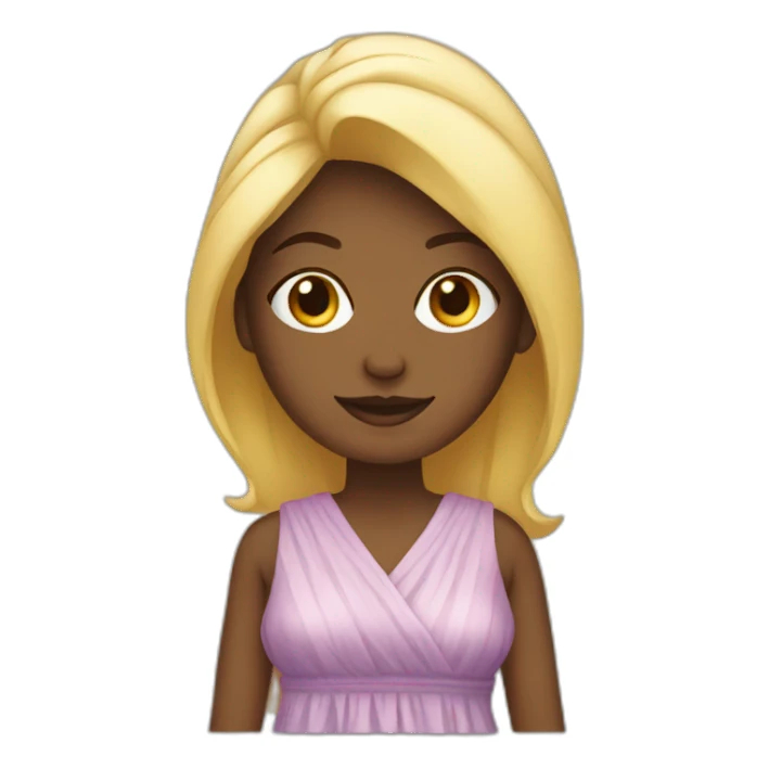 femme avec une robe sticker