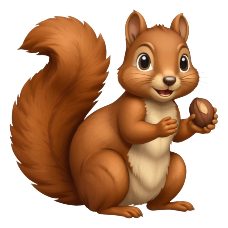 squirrel with a lot of work sticker