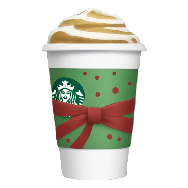 Starbucks holiday cup sticker