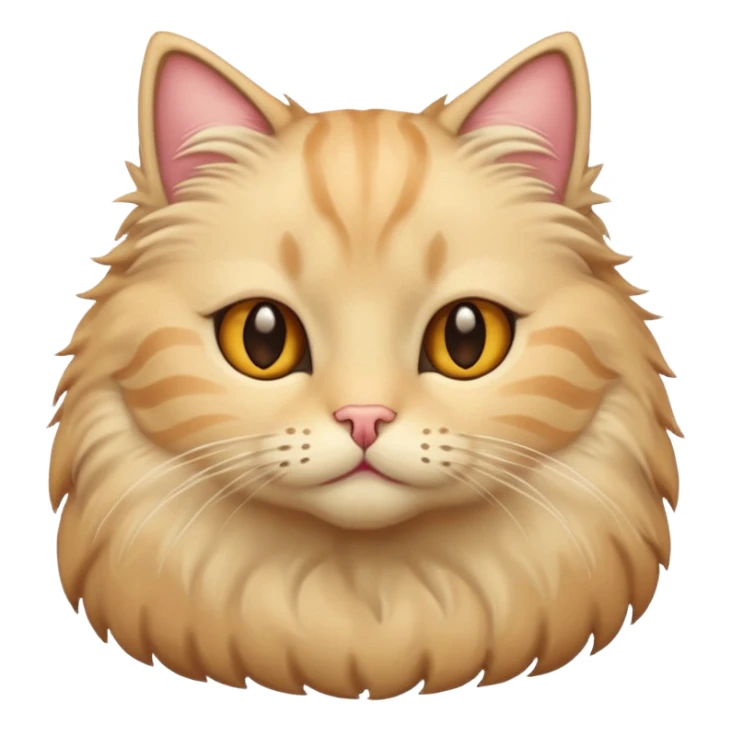 Beige cat sticker