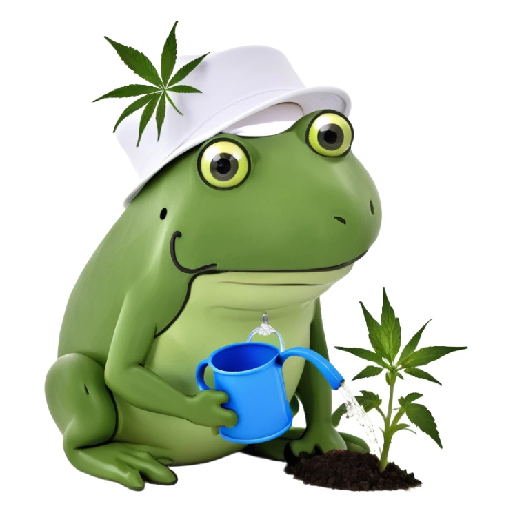 Cannabis growing sticker