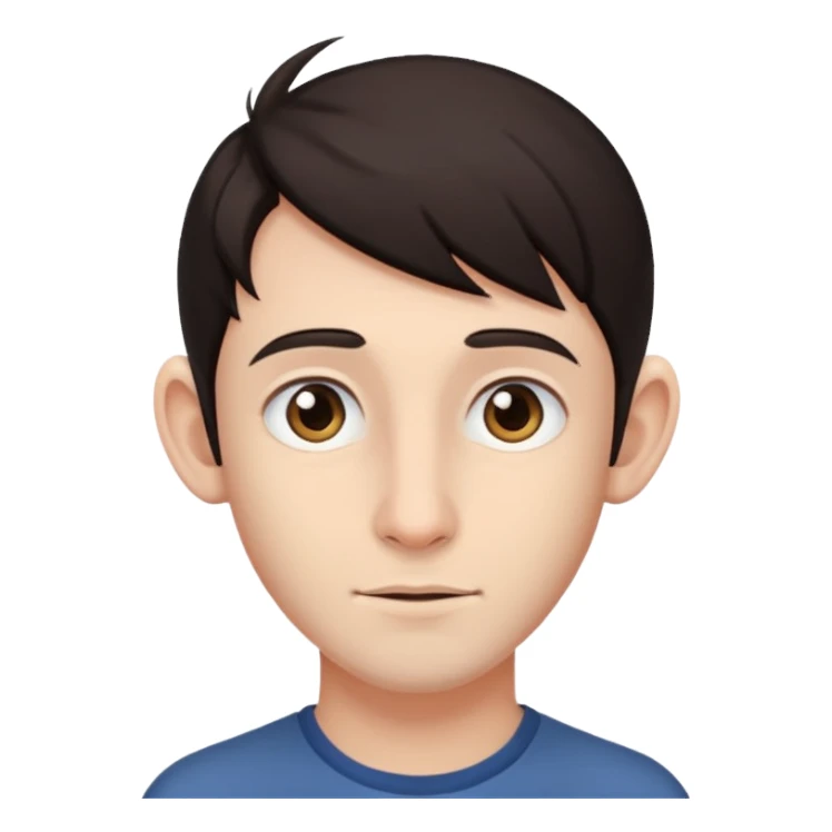 24 year old boy with long ears sticker