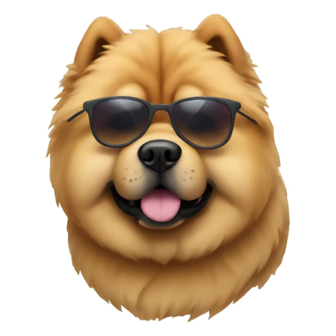 Chow chow with shades sticker